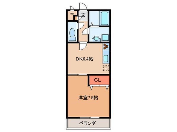 アンプル－ルリ－ブルＷｉｎｇの物件間取画像